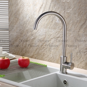 Vòi chén lạnh uốn tròn inox304 Navier NV-206L