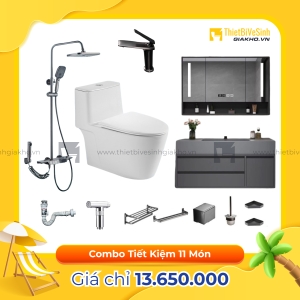 Combo Trọn Bộ Thiết Bị Phòng Tắm 11 Món Tiết Kiệm Navier CBPT0079