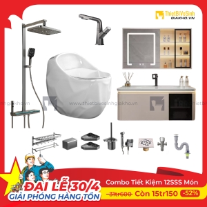 Combo Trọn Bộ Thiết Bị Phòng Tắm 12 Món Tiết Kiệm Navier CBPT0032