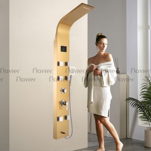 Sen Thuyền Massage Vàng Đồng Inox 304 Hiển Thị Nhiệt Độ Navier NV-870V
