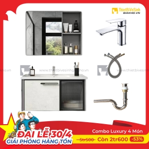 Combo Bộ Tủ Chậu Lavabo Siêu Tiết Kiệm Cao Cấp Navier CBTL03