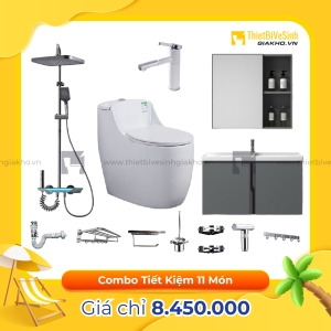 Combo Trọn Bộ Thiết Bị Phòng Tắm Tiết Kiệm Navier CBPT0075