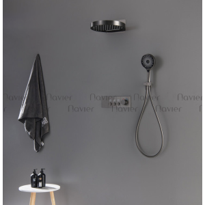 Sen Cây Tắm Âm Tường Nóng Lạnh Đồng Thau Sơn Tĩnh Điện Navier NV-986