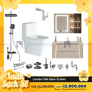 Combo Trọn Bộ Thiết Bị Phòng Tắm 12 Món Tiết Kiệm Navier CBPT0031